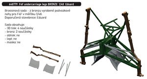 F4F ブロンズ製主脚 w/脚カバー (エデュアルド用) (プラモデル)