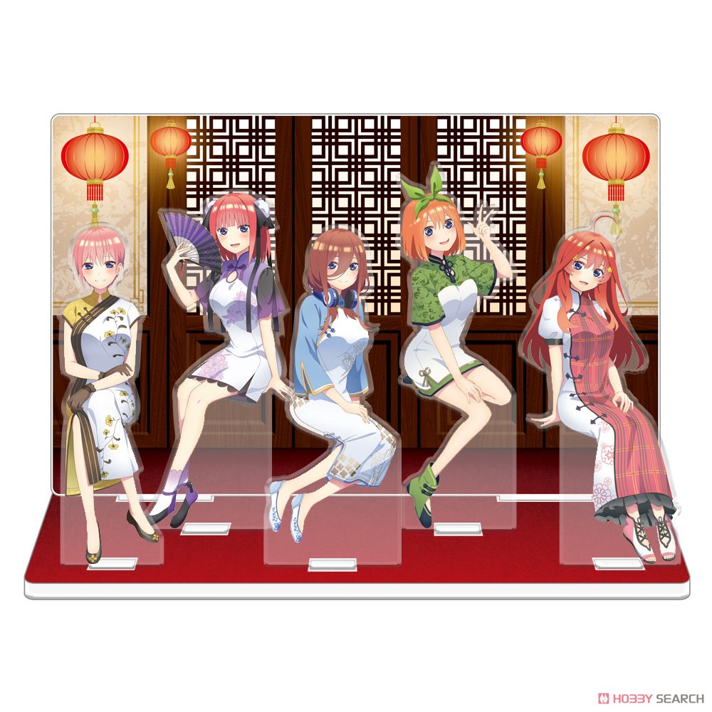 The Quintessential Quintuplets Acrylic Diorama A [Chinese Dress Ver.] (Anime Toy) Item picture1