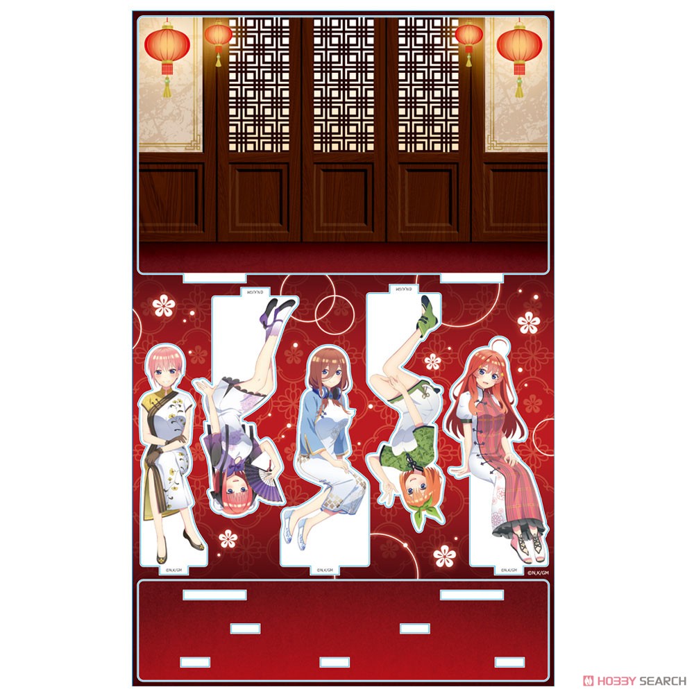 The Quintessential Quintuplets Acrylic Diorama A [Chinese Dress Ver.] (Anime Toy) Item picture2