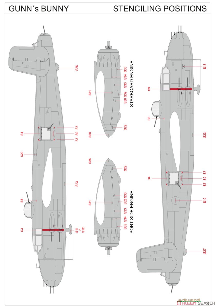 Gunn`s Bunny B-25J Limited Edition (Plastic model) Color11