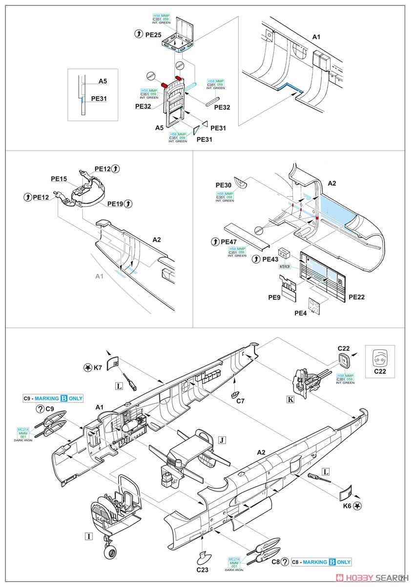 Gunn`s Bunny B-25J Limited Edition (Plastic model) Assembly guide6