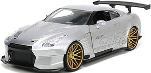 2009 Nissan GT-R (R35)Ben Sopra Candy Silver / Logo (Diecast Car)