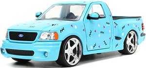 1999 フォード F150 SVT ライトニング ライトブルー/グラフィックス (ミニカー)
