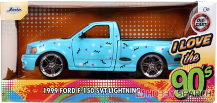 1999 Ford F150 SVT Lightning Light Blue / Graphics (Diecast Car) Package1