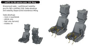 EA-18G Ejection Seats (for Meng Model) (Plastic model)