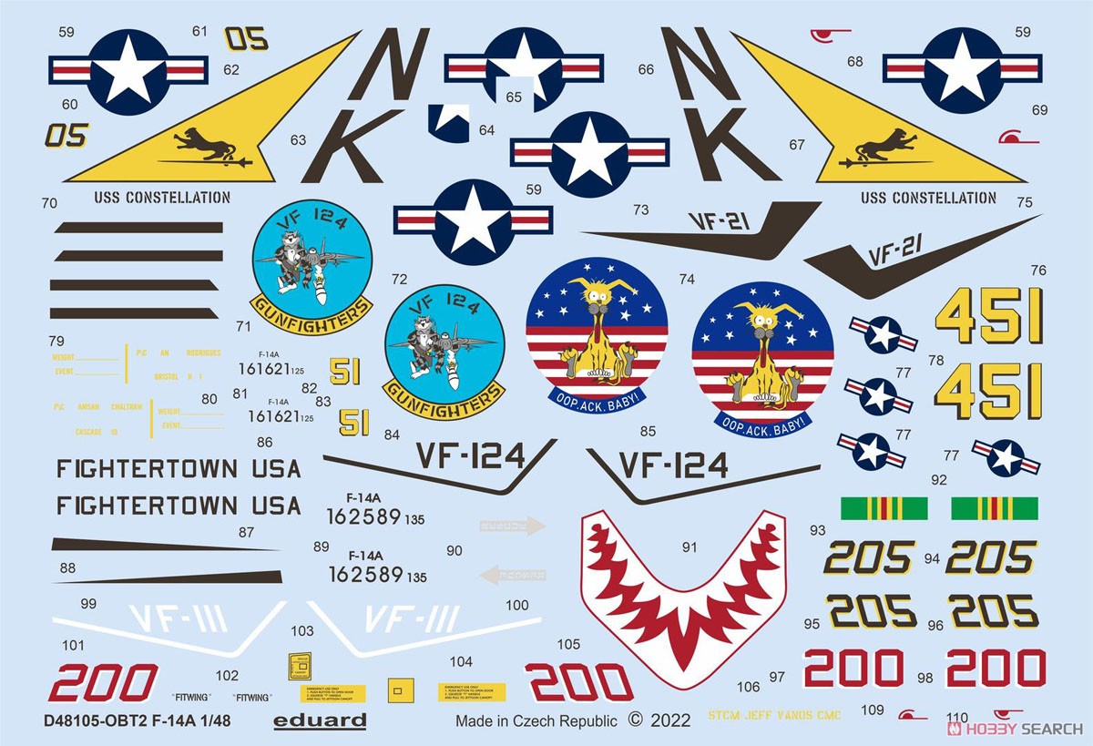 F-14A Decals (for Tamiya) (Decal) Other picture2