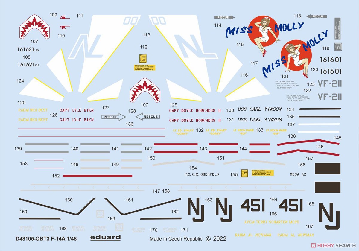 F-14A Decals (for Tamiya) (Decal) Other picture3