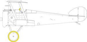 Masking Sheet for Sopwith Camel (for Eduard) (Plastic model)