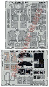 Photo-Etched Parts for Stirling Mk.III (for Italeri) (Plastic model)