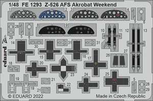 Zoom Etched Parts for Z-526 AFS Akrobat Weekend (for Eduard) (Plastic model)