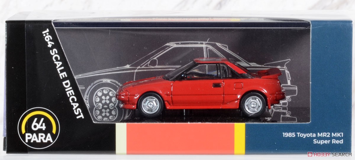 Toyota MR2 Mk1 1985 Super Red LHD (Diecast Car) Package1