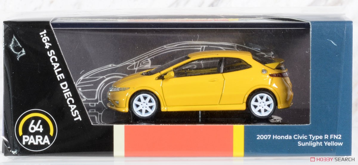 ホンダ シビック FN2 Type R 2007 サンライトイエロー LHD (ミニカー) パッケージ1