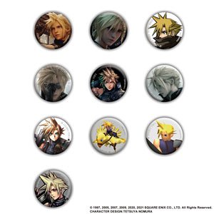 Final Fantasy VII Can Badge Collection [Cloud Strife] Vol.1 (Set of 10) (Anime Toy)
