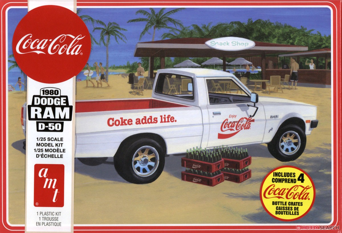 1980 ダッジ・ラム D-50 ピックアップ `コカ・コーラ` (プラモデル) パッケージ1