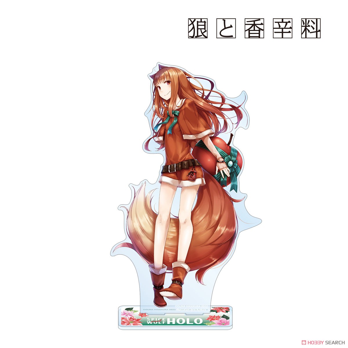 Spice and Wolf Jyuu Ayakura [Especially Illustrated] Holo Santa Ver. 1/7 Scale Big Acrylic Stand (Anime Toy) Item picture1