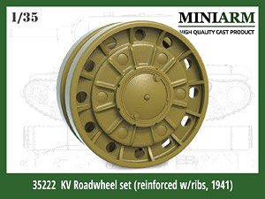 KV Roadwheel Set (Reinforced Wribs, 1941) (for Zvezda/Tamiya/Trumpeter) (Plastic model)