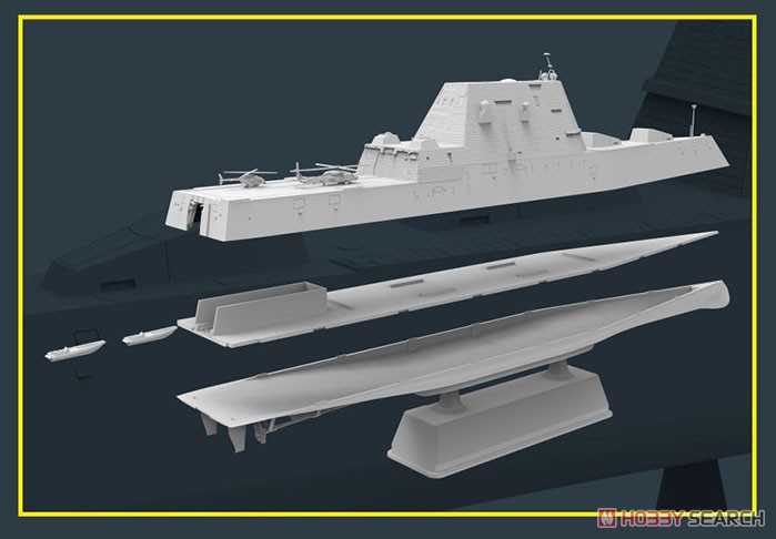 アメリカ海軍 ミサイル駆逐艦 ズムウォルト DDG-1000 (プラモデル) その他の画像3