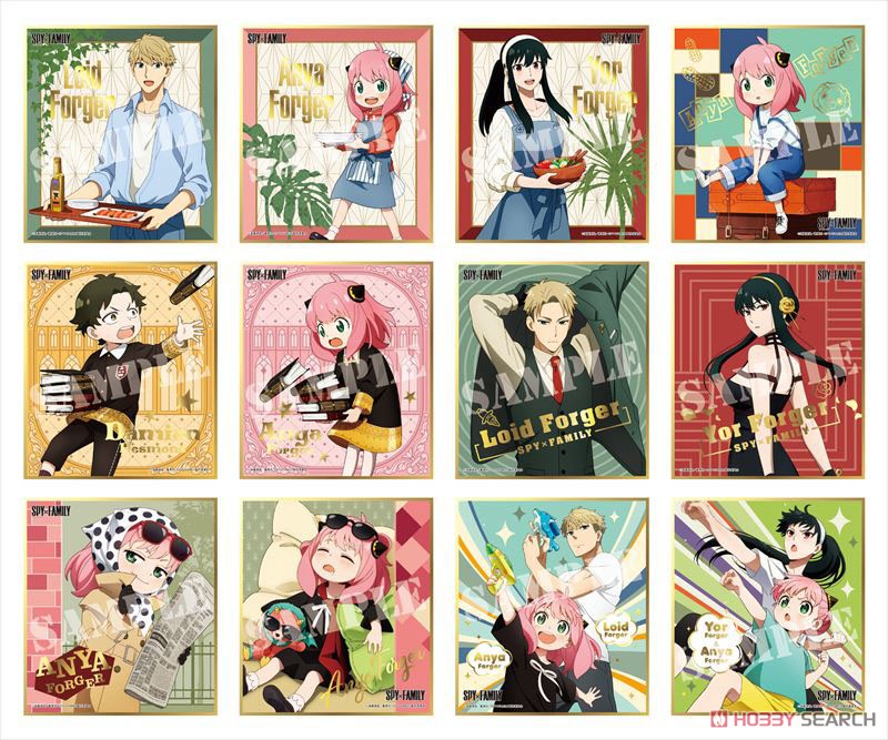 Spy x Family Visual Colored Paper Collection (Set of 12) (Anime Toy) Item picture1