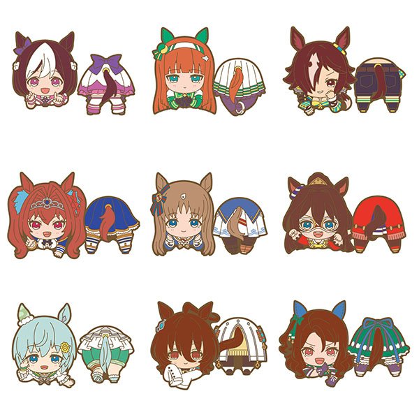 Uma Musume Pretty Derby Ride Rubber Clip A (Set of 9) (Anime Toy) Item picture1