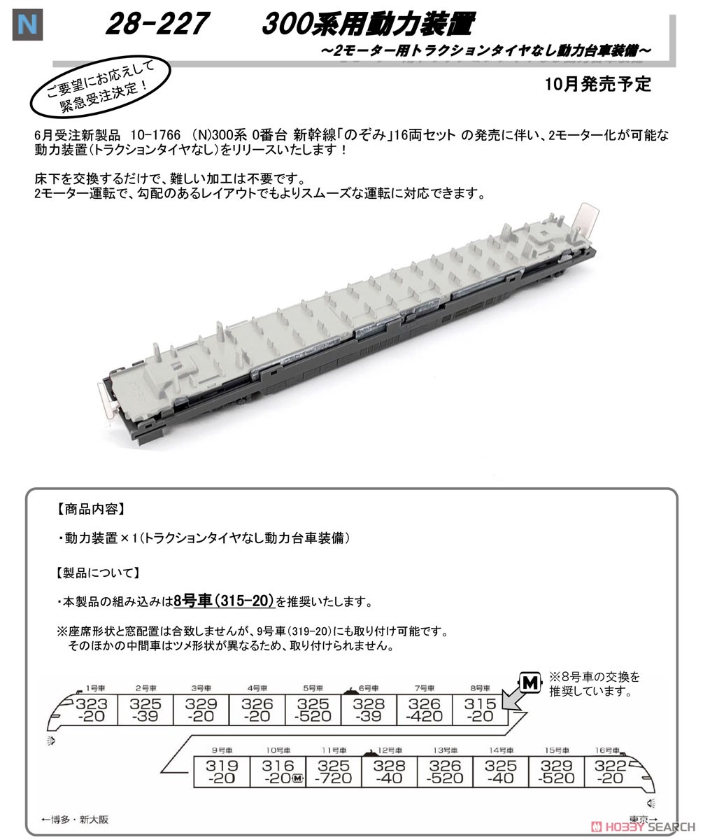 [ Assy Parts ] Power Unit for Series 300 (for 1-Car) (Model Train) Other picture1