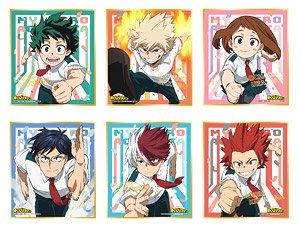 僕のヒーローアカデミア ミニ色紙コレクション (6個セット) (キャラクターグッズ)