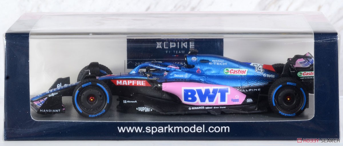 Alpine A522 No.14 BWT Alpine F1 Team 7th Monaco GP 2022 Fernando Alonso (Diecast Car) Package1