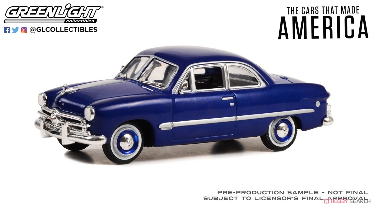 The Cars That Made America (2017-Present TV Series) - 1949 Ford - Bayview Blue Metallic (Diecast Car) Item picture1