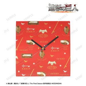Attack on Titan Eren Fabric Wall Clock (Anime Toy)
