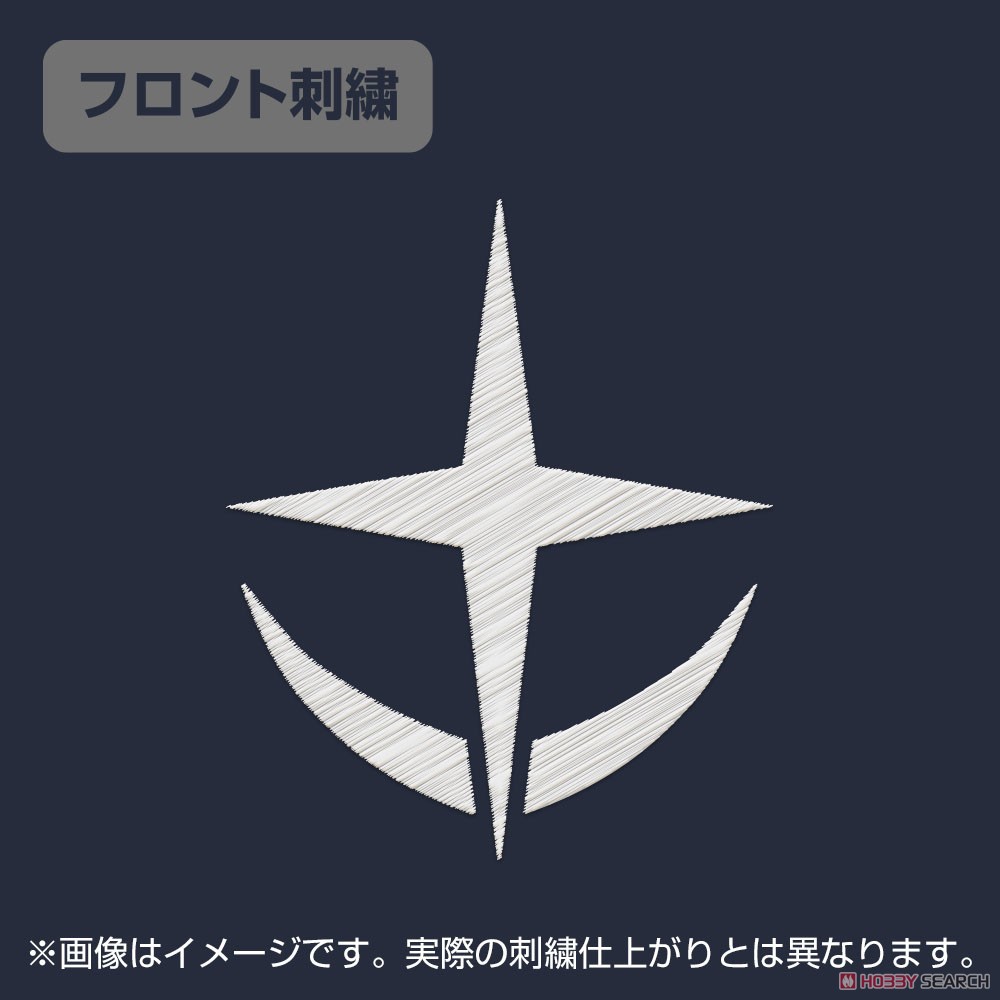 機動戦士ガンダム 地球連邦軍 刺繍ポロシャツ NAVY XL (キャラクターグッズ) 商品画像3