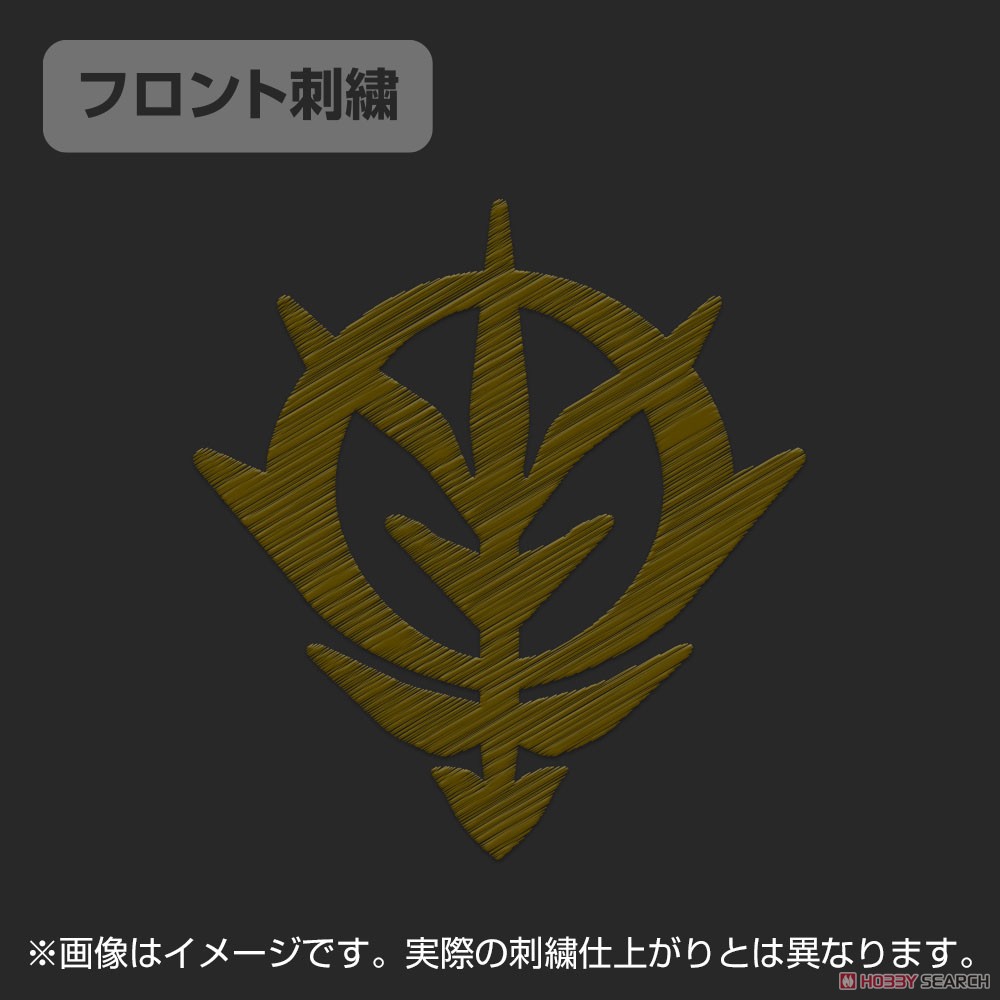 機動戦士ガンダム ジオン地球方面軍 刺繍ポロシャツ BLACK L (キャラクターグッズ) 商品画像3