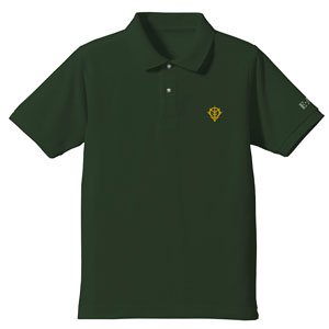 Mobile Suit Gundam Zeon E.A.F. Embroidery Polo-Shirt British Green M (Anime Toy)