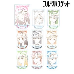 Fruits Basket Trading Lette-graph Acrylic Stand Ver.A (Set of 9) (Anime Toy)