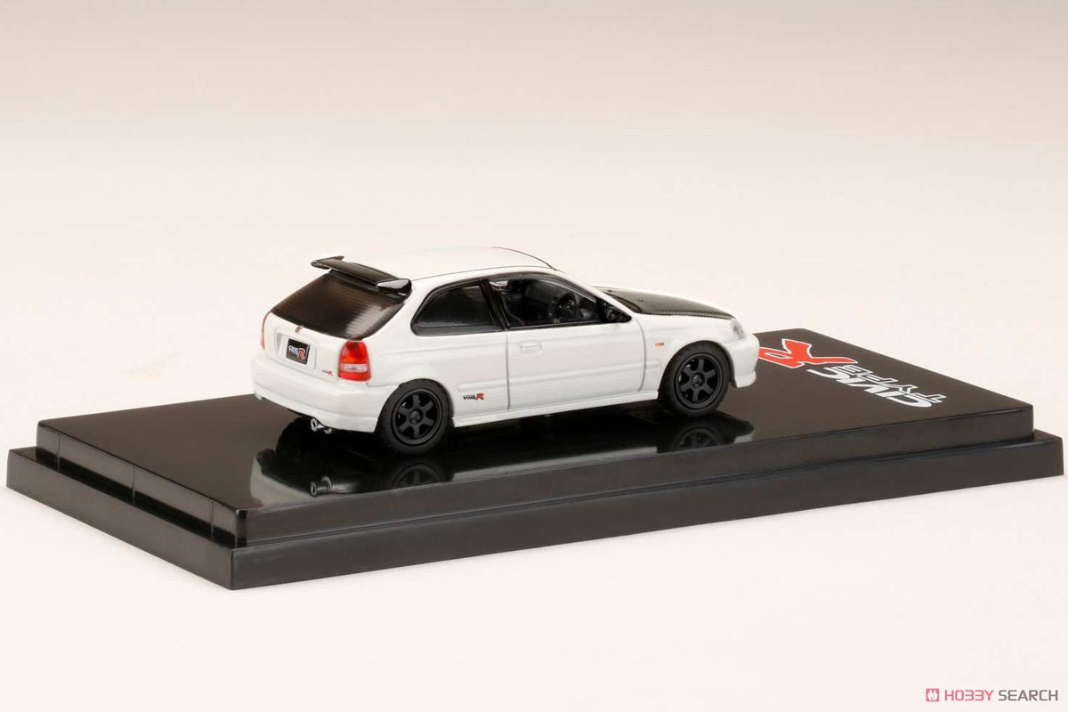 Honda CIVIC Type R (EK9) Custom Version Championship White w/Engine Display Model (Diecast Car) Item picture2