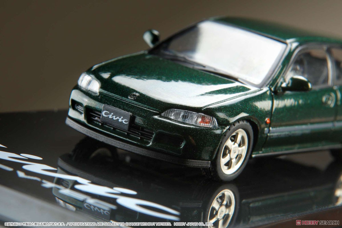 Honda CIVIC (EG6) SiR-S Roseanne Green Pearl w/Engine Display Model (Diecast Car) Item picture3