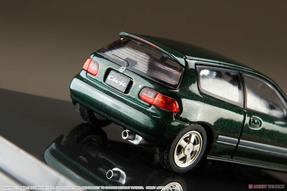 Honda CIVIC (EG6) SiR-S Roseanne Green Pearl w/Engine Display Model (Diecast Car) Item picture4