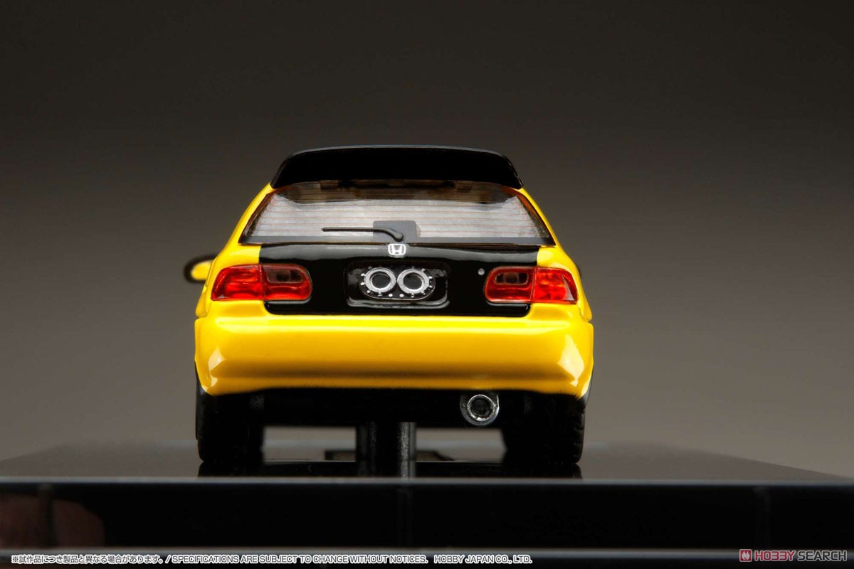 Honda CIVIC (EG6) JDM Style Custom Version Yellow w/Engine Display Model (Diecast Car) Item picture9