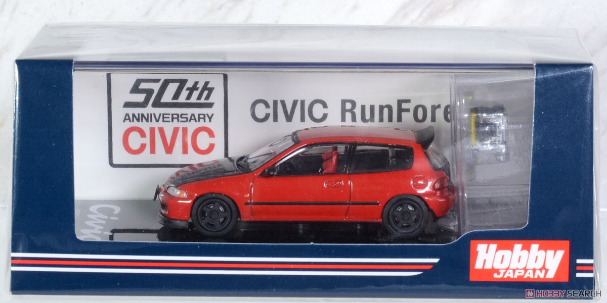 Honda CIVIC (EG6) JDM Style Custom Version Red w/Engine Display Model (Diecast Car) Package2