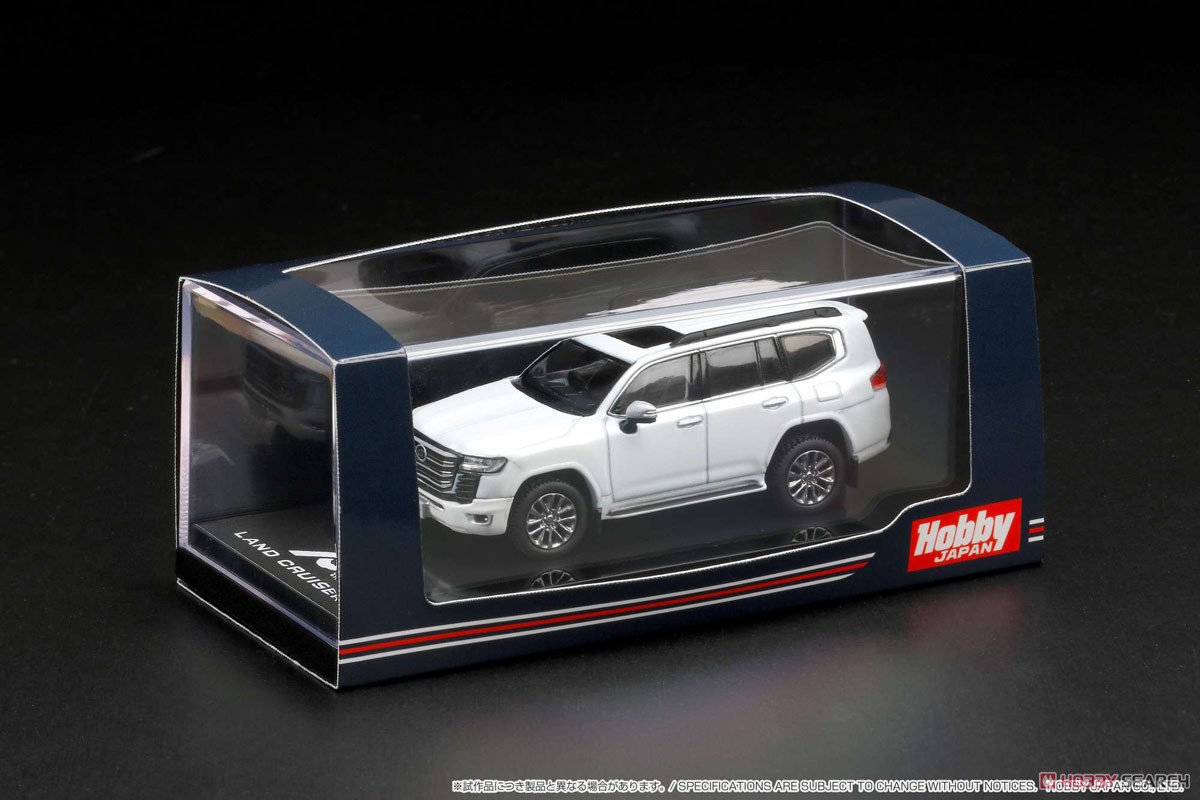 Toyota Land Cruiser (JA300W) ZX Precious White Pearl / Black Interior (Diecast Car) Package1