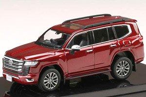 Toyota Land Cruiser (JA300W) ZX Dark Red Mica Metallic / Black Interior (Diecast Car)