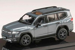 Toyota Land Cruiser (JA300W) GR Sport Gray Metallic / Black Interior (Diecast Car)