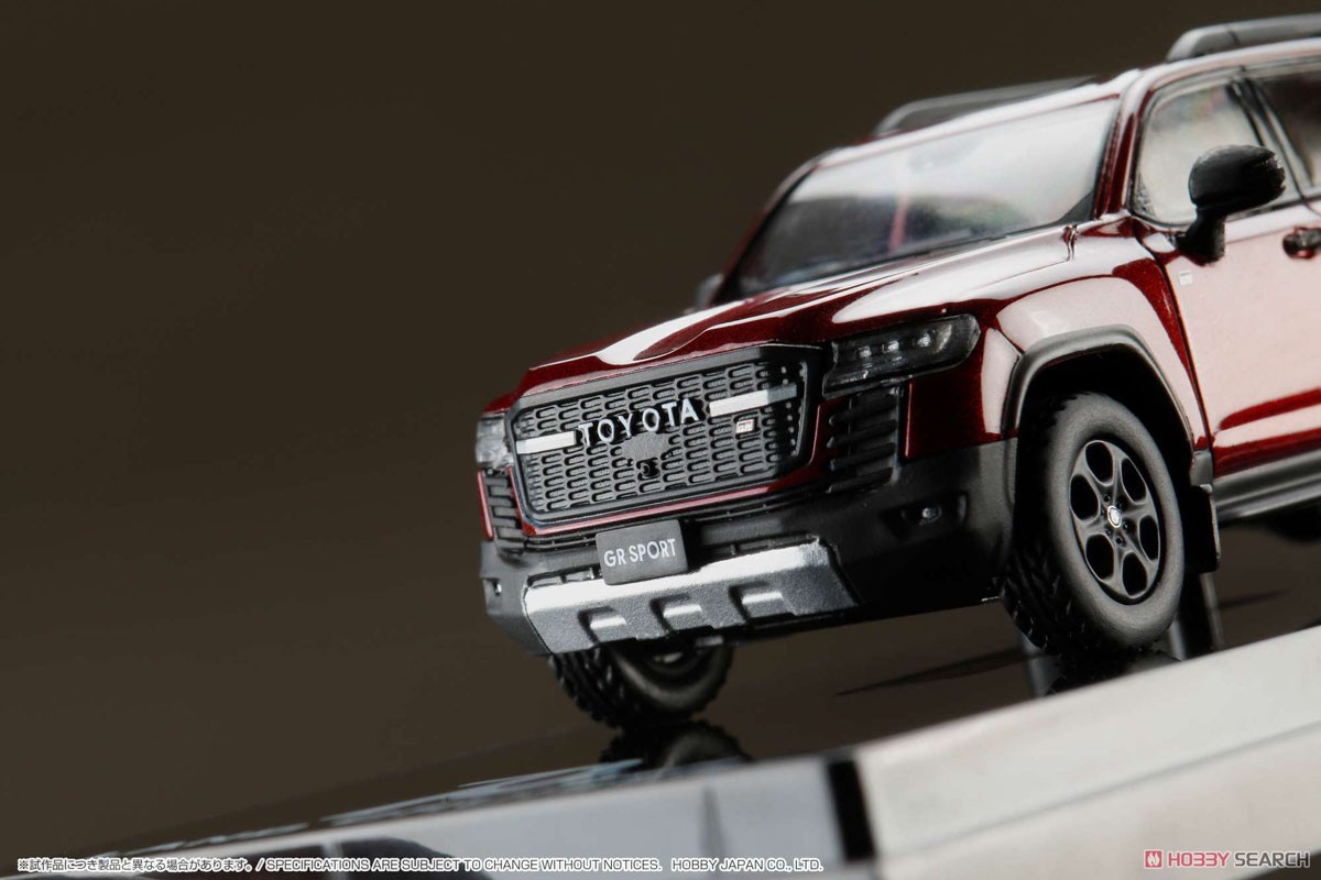 Toyota Land Cruiser (JA300W) GR Sport Dark Red Mica Metallic / Black Interior (Diecast Car) Item picture3