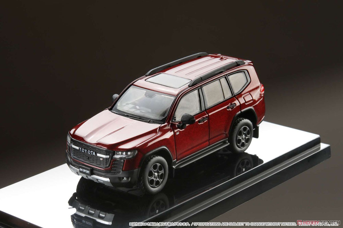 Toyota Land Cruiser (JA300W) GR Sport Dark Red Mica Metallic / Black Interior (Diecast Car) Item picture5