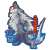 Capcom x B-Side Label Sticker Monster Hunter Lunagaron (Art Work) (Anime Toy) Item picture1