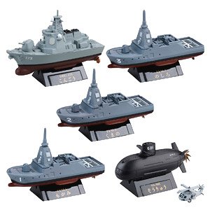 miniQ Miniature Cube World Ship Museum [Deformation] 6 JMSDF Vol.2 (Set of 6) (Shokugan)