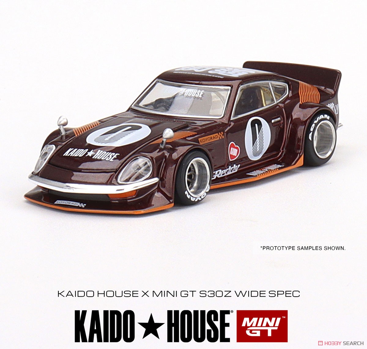 Datsun KAIDO Fairlady Z Dark Red (RHD) (Diecast Car) Item picture1