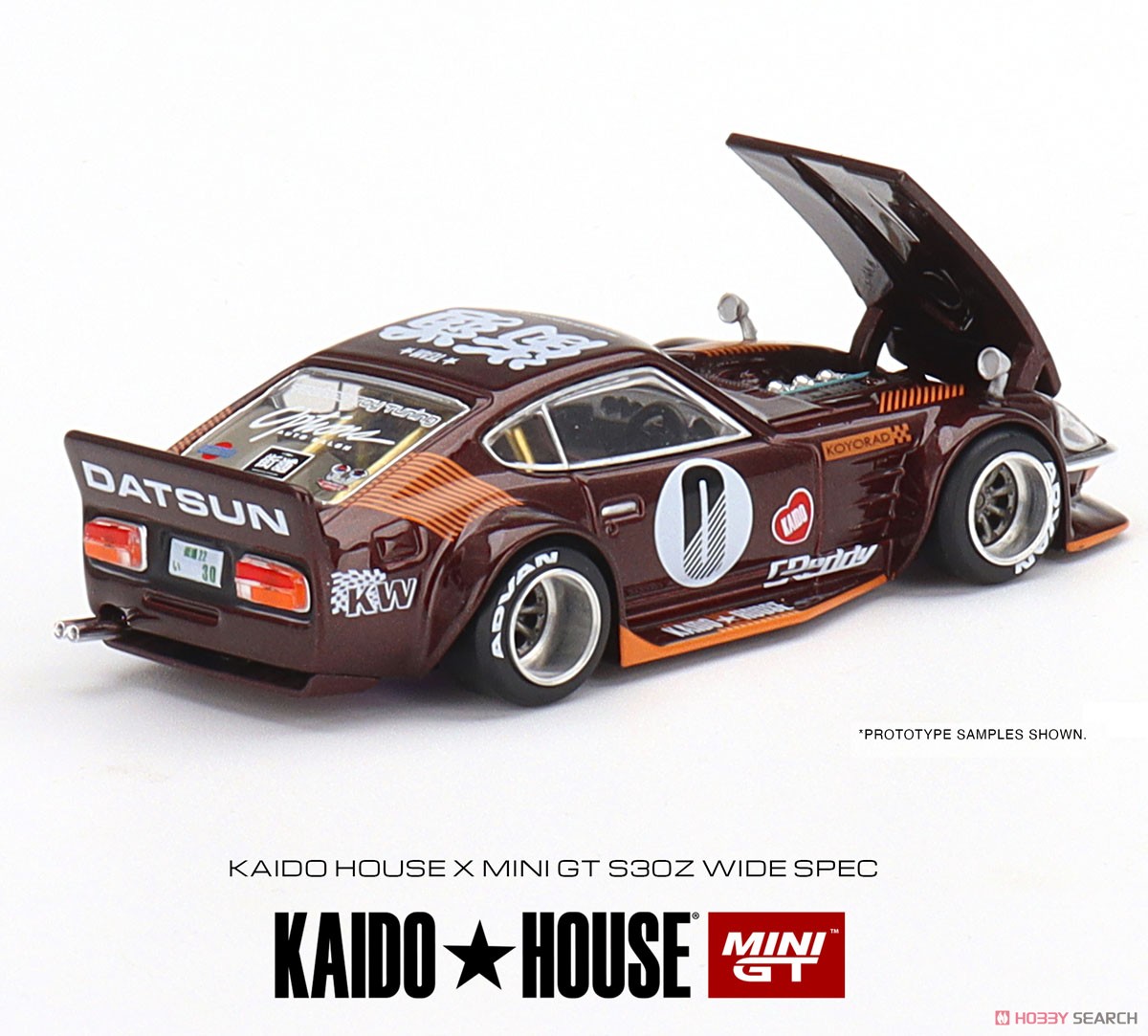 Datsun KAIDO Fairlady Z Dark Red (RHD) (Diecast Car) Item picture2