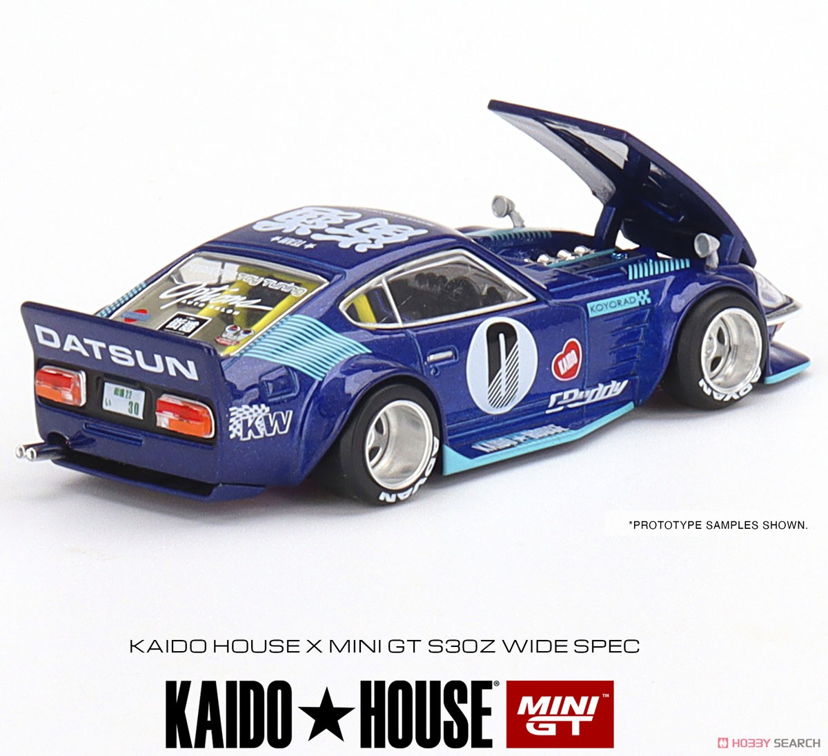 ダットサン KAIDO フェアレディ Z ブルー (右ハンドル) (ミニカー) 商品画像2