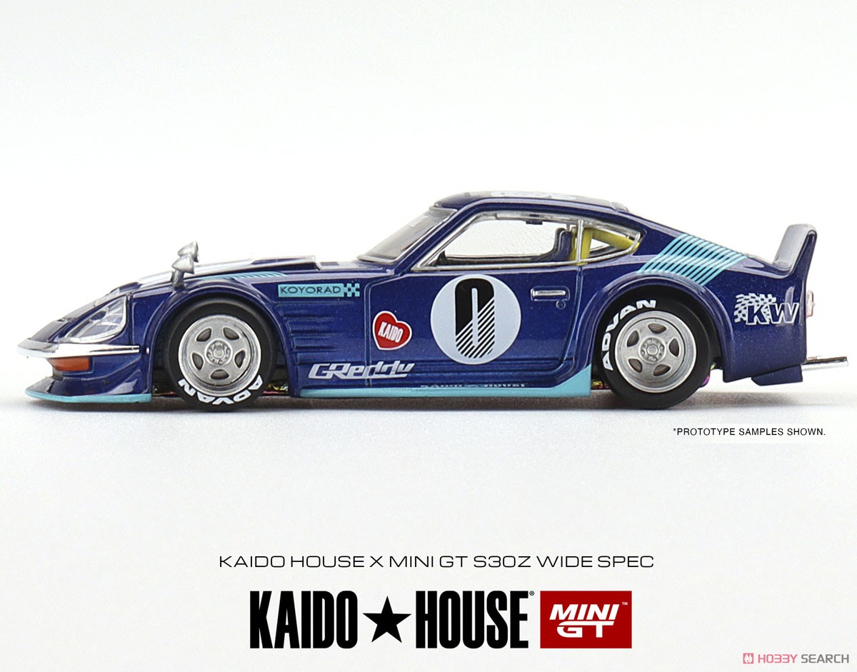 ダットサン KAIDO フェアレディ Z ブルー (右ハンドル) (ミニカー) 商品画像3