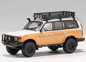 Toyota Land Cruiser LC80 Off-road Version LHD White / Brown (Diecast Car)