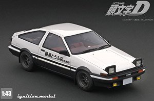 Initial D Toyota Sprinter Trueno 3Dr GT Apex (AE86) White / Black (Diecast Car)